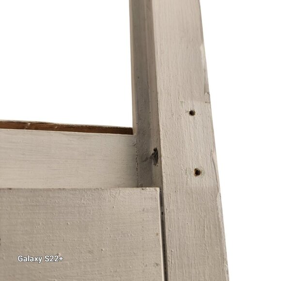 White Wooden Wall-Mounted Planter Frame With Rectangular Box For Indoor/Outdoor - Picture 4 of 14